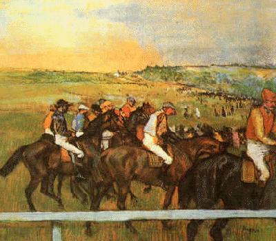 Edgar Degas Racehorses Spain oil painting art